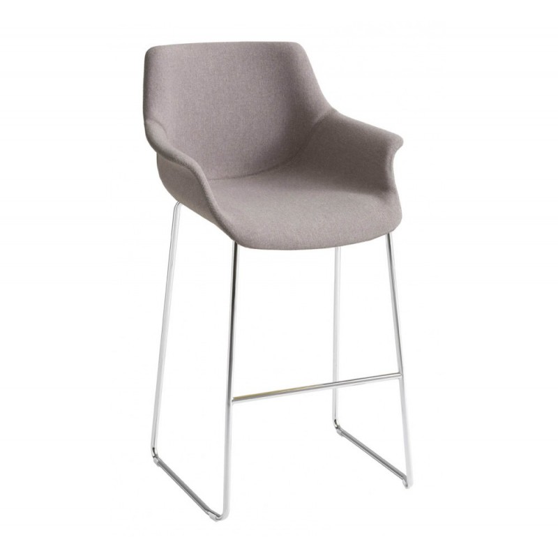 More ST 67 uph σκαμπό bar Ύψος καθίσματος 67cm 60x55x104(67)cm - ΓΚΡΙ ΥΦΑΣΜΑ 