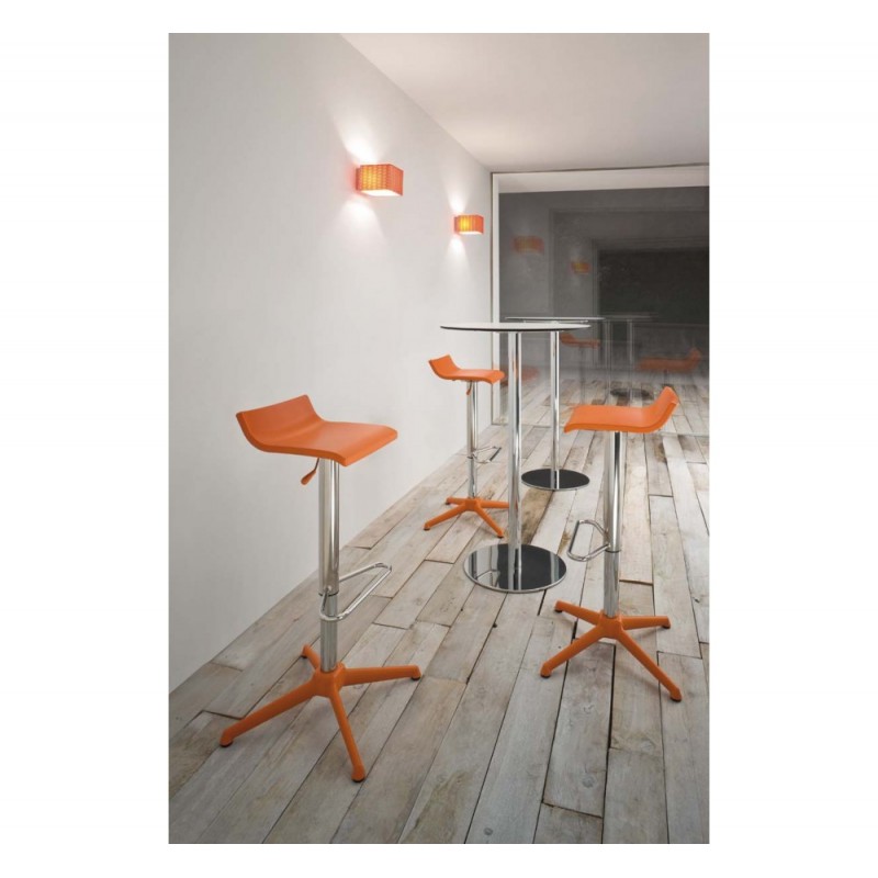 Over σκαμπό bar 14-Pearl grey 40x40x80-65cm