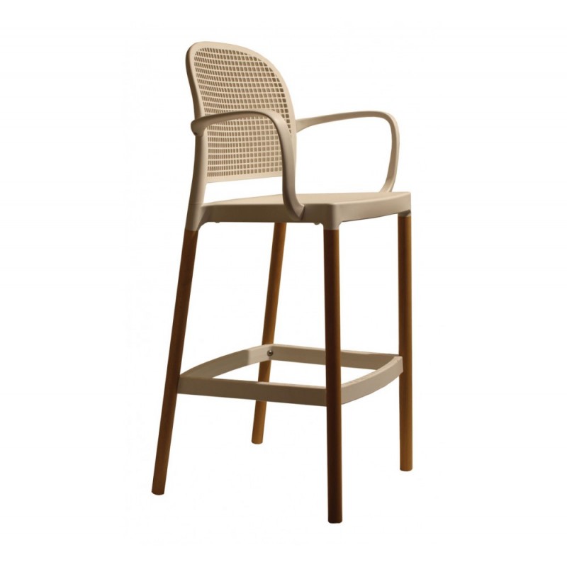 Panama BLB σκαμπό bar 39-Brown 114x58x95cm