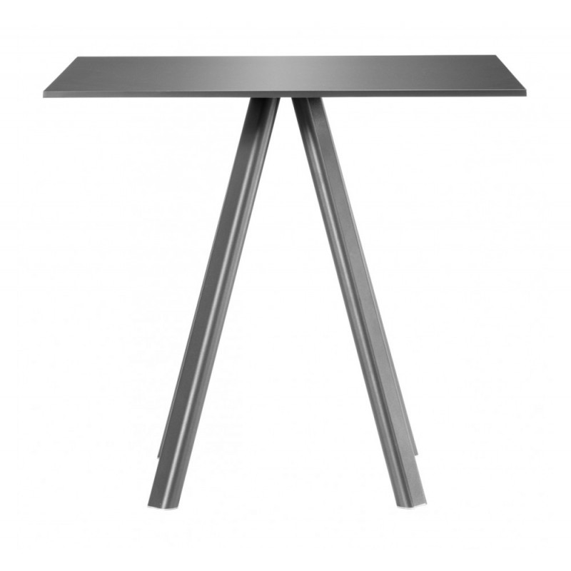 Norman Steel Slim τραπεζάκι 70x70xH74cm μαύρο χρώμα 