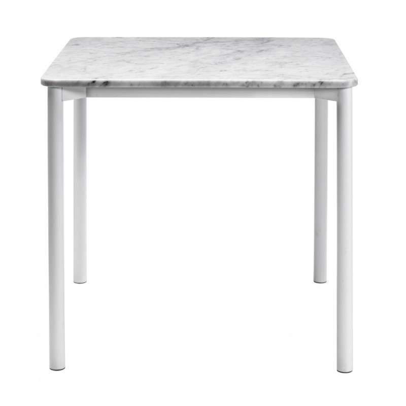 Pareo Marble τραπέζι 20mm 80x80xH74cm 80x80x74cm Υλικό κατασκευής : Αλουμίνιο - Μάρμαρο