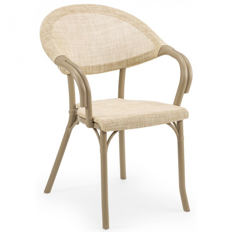 Flash -N πολυθρόνα Ivory White 43x57x83(44)cm