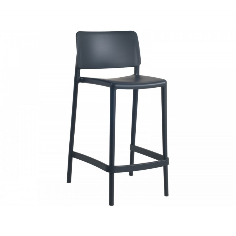 Joy-S 65/75 σκαμπό bar Ύψος καθίσματος 65cm 48x51x100(65)cm dark grey 