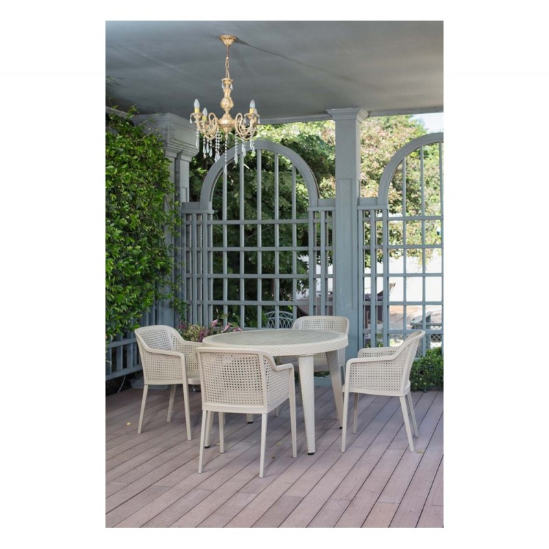 Octa πολυθρόνα Cement Grey 56x60x81(44)cm