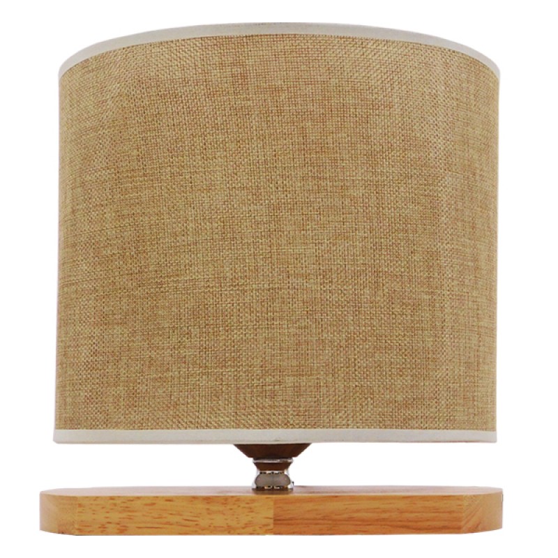 GLOBOSTAR® CHIARA 01241 Boho Επιτραπέζιο Φωτιστικό Πορτατίφ με Ντουί 1 x E27 AC 220-240V IP20 - Μπεζ - Μ25 x Π12 x Υ26cm