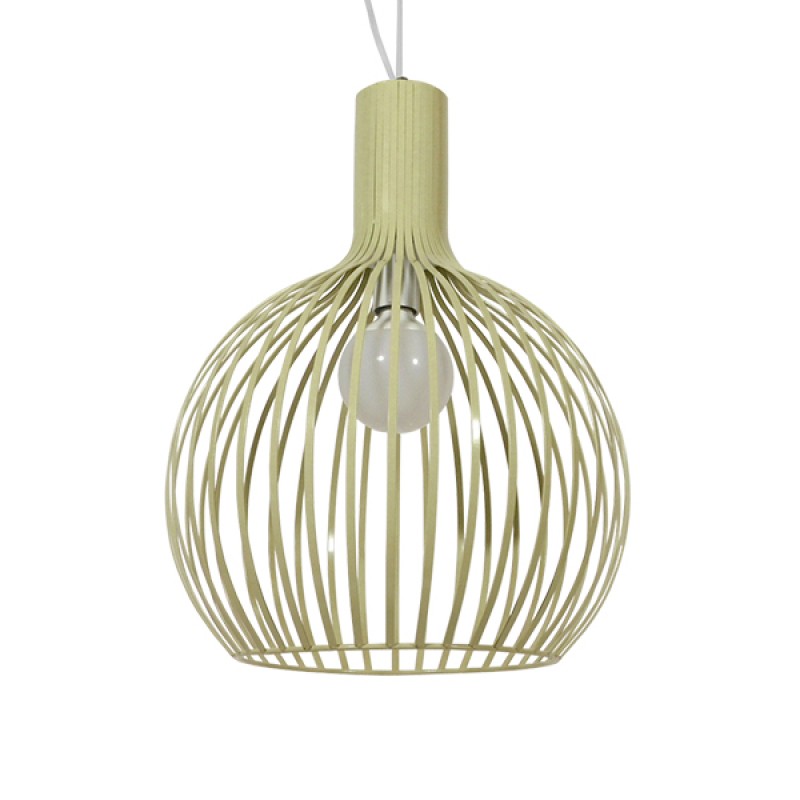 GLOBOSTAR® SCANDI 01267 Vintage Κρεμαστό Φωτιστικό Οροφής με Ντουί 1 x E27 AC 220-240V IP20 - Μπεζ - Μ38 x Π38 x Y50cm