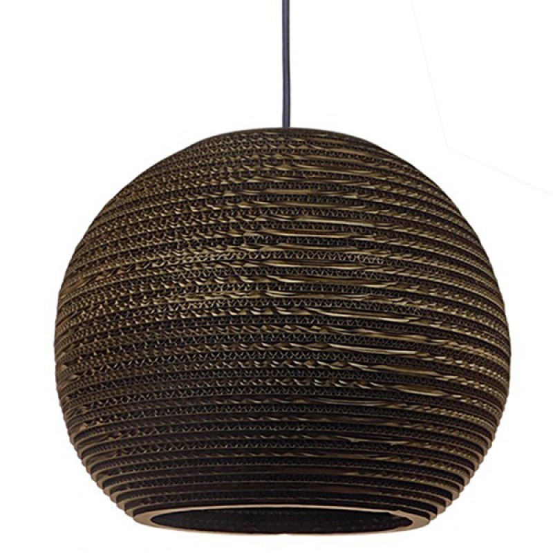 GLOBOSTAR® SANTORINI 01289 Boho Κρεμαστό Φωτιστικό Οροφής με Ντουί 1 x E27 AC 220-240V IP20 - Καφέ - Μ40 x Π40 x Y35cm