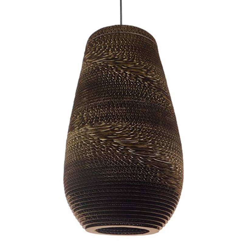 GLOBOSTAR® SANTORINI 01294 Boho Κρεμαστό Φωτιστικό Οροφής με Ντουί 1 x E27 AC 220-240V IP20 - Καφέ - Μ21 x Π21 x Y43cm