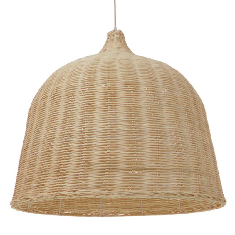 GLOBOSTAR® BAHAMAS 01370 Boho Κρεμαστό Φωτιστικό Οροφής με Ντουί 1 x E27 AC 220-240V IP20 - Μπεζ - Μ60 x Π60 x Υ60cm