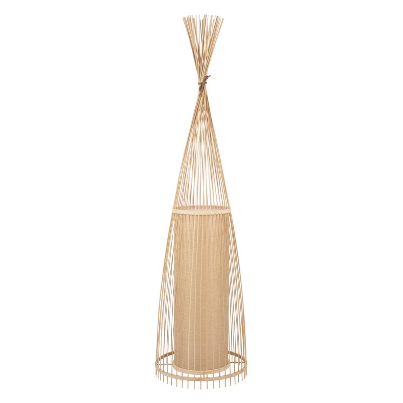 GLOBOSTAR® AZORES 01755 Boho Επιδαπέδιο Φωτιστικό με Ντουί 1 x E27 AC 220-240V IP20 - Μπεζ - Μ40 x Π40 x Υ150cm