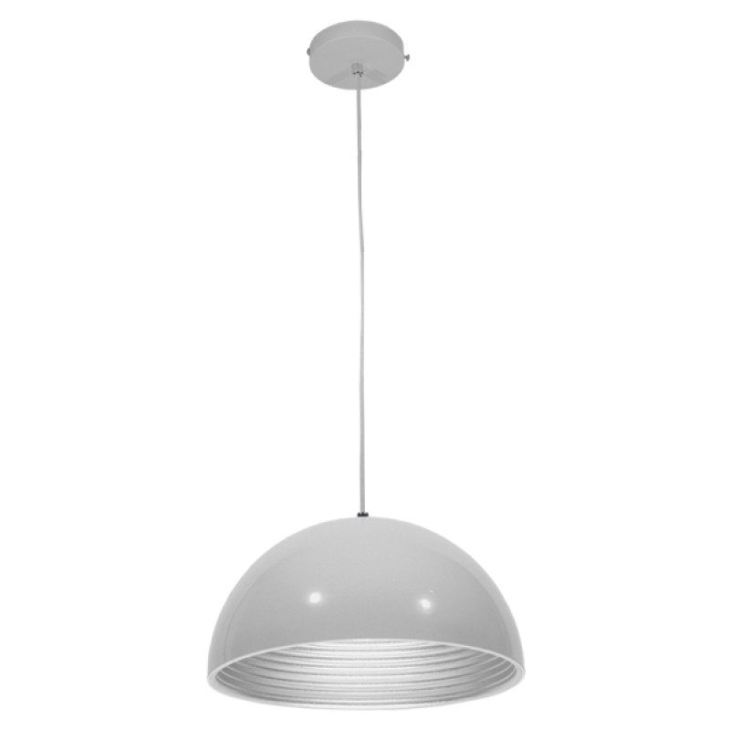 GLOBOSTAR® CHIME 01030 Μοντέρνο Κρεμαστό Φωτιστικό Οροφής με Ντουί 1 x E27 AC 220-240V IP20 - Λευκό - Μ30 x Π30 x Υ16cm