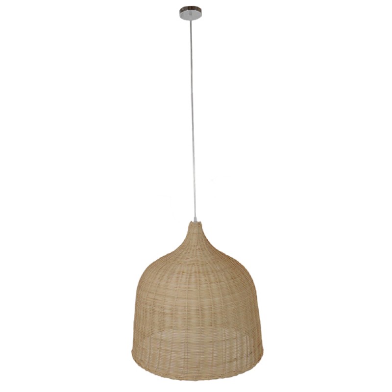 GLOBOSTAR® BAHAMAS 01370 Boho Κρεμαστό Φωτιστικό Οροφής με Ντουί 1 x E27 AC 220-240V IP20 - Μπεζ - Μ60 x Π60 x Υ60cm