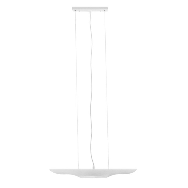 GLOBOSTAR® ESTERINA 01305 Μοντέρνο Κρεμαστό Φωτιστικό Οροφής με Ντουί 2 x E27 AC 220-240V IP20 - Λευκό & Χρυσό - Μ60 x Π6 x Υ6cm