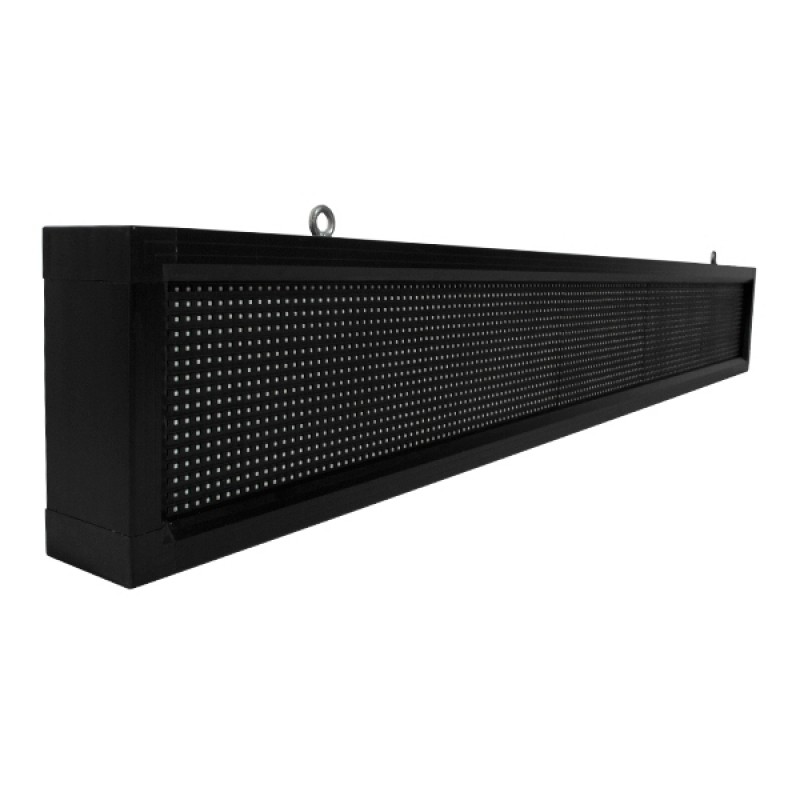 GLOBOSTAR® DISPLAY 90261 Κυλιόμενη Ψηφιακή Επιγραφή P10 Μονής Όψης LED AC 220-240V Αδιάβροχο IP54 Κόκκινο - WiFi Control μέσω FK APP - Αισθητήρας Θερμοκρασίας & Υγρασίας - Μ168 x Π9 x Υ24cm - 2 Χρόνια Εγγύηση