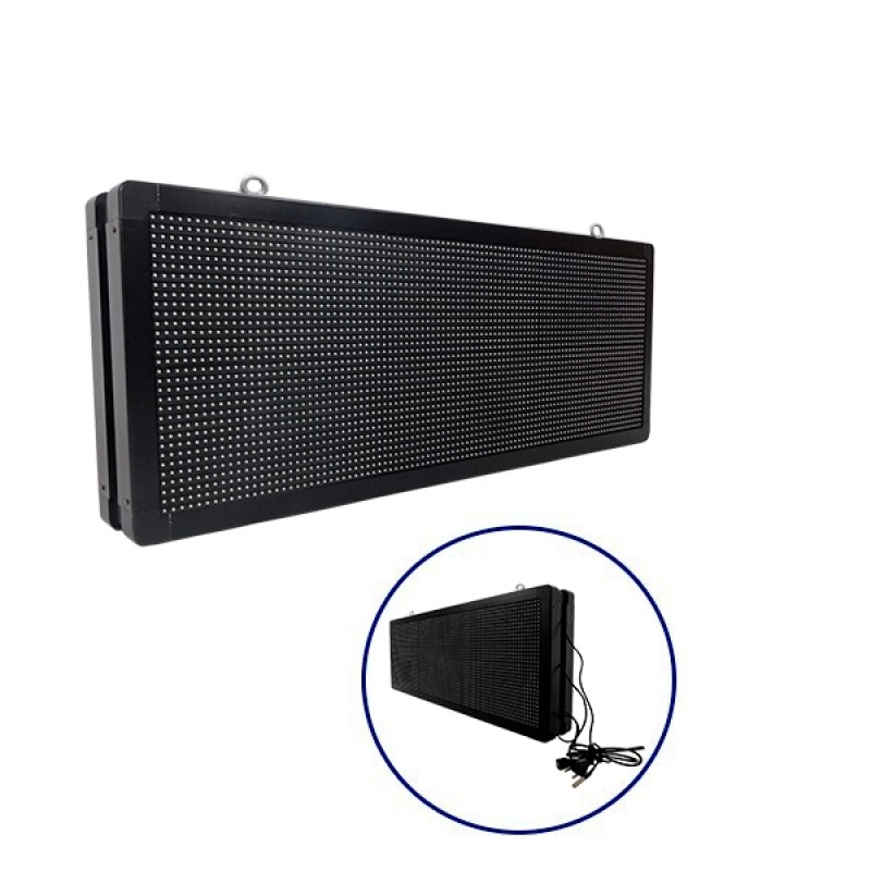 GLOBOSTAR® DISPLAY 90325 Κυλιόμενη Ψηφιακή Επιγραφή P10 Διπλής Όψης LED AC 220-240V Αδιάβροχο IP65 RGB - WiFi Control μέσω FK APP - Αισθητήρας Θερμοκρασίας & Υγρασίας - Μ104 x Π12 x Υ40cm - 2 Χρόνια Εγγύηση