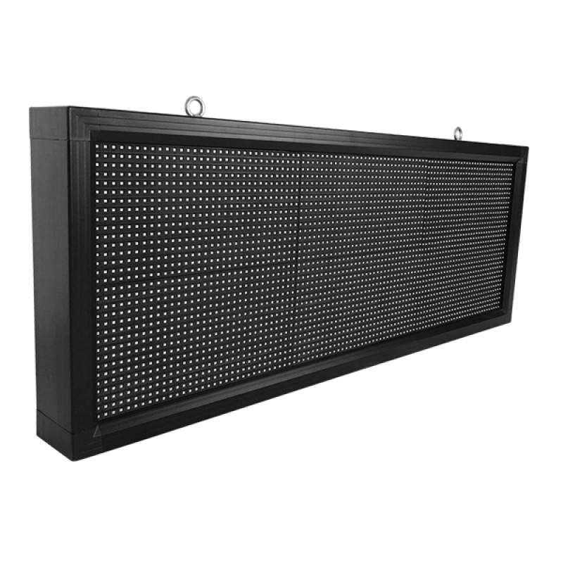 GLOBOSTAR® DISPLAY 90275 Κυλιόμενη Ψηφιακή Επιγραφή P10 Μονής Όψης LED AC 220-240V Αδιάβροχο IP54 RGB - WiFi Control μέσω FK APP - Αισθητήρας Θερμοκρασίας & Υγρασίας - Μ104 x Π9 x Υ40cm - 2 Χρόνια Εγγύηση