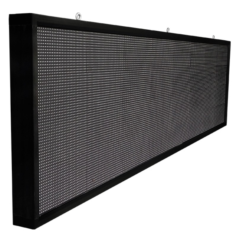 GLOBOSTAR® DISPLAY 90294 Κυλιόμενη Ψηφιακή Επιγραφή P10 Μονής Όψης LED AC 220-240V Αδιάβροχο IP65 Πορτοκαλί - WiFi Control μέσω FK APP - Αισθητήρας Θερμοκρασίας & Υγρασίας - Μ264 x Π9 x Υ72cm - 2 Χρόνια Εγγύηση