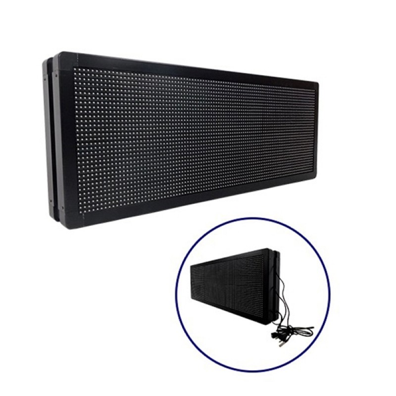 GLOBOSTAR® DISPLAY 90321 Κυλιόμενη Ψηφιακή Επιγραφή P10 Διπλής Όψης LED AC 220-240V Αδιάβροχο IP65 Κόκκινο - WiFi Control μέσω FK APP - Αισθητήρας Θερμοκρασίας & Υγρασίας - Μ104 x Π12 x Υ40cm - 2 Χρόνια Εγγύηση