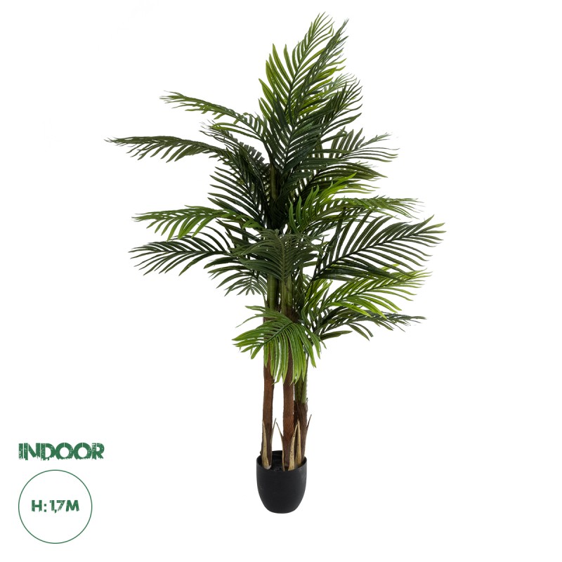 GloboStar® Artificial Garden ARECA PALM TREE 20967 - Τεχνητό Διακοσμητικό Φυτό Αρέκα Φ110 x Υ170cm