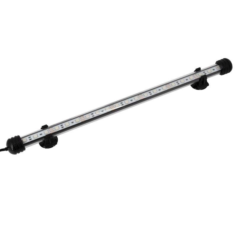 GLOBOSTAR® AQUARIUS 79672 Φωτιστικό Ενυδρείου με IR Ασύρματο Χειριστήριο LED 4W 200lm 180° AC 220-240V Αδιάβροχο IP68 Πολύχρωμο RGB Dimmable - Sanan SMD Chip - Μαύρο - Μ38 x Π2.5 x Υ2.5cm - 2 Χρόνια Εγγύηση