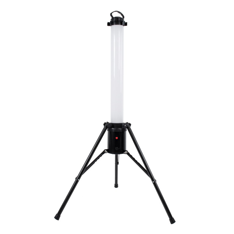 GLOBOSTAR® WORKINGLIGHT 99051 Προβολέας Εργασίας με Τρίποδο LED 65W 6000lm 360° AC 220-240V Αδιάβροχο IP65 IK08 Ψυχρό Λευκό 6000K - Sanan SMD Chip - Λευκό Γαλακτερό - Μ70 x Π70 x Υ130cm - 3 Χρόνια Εγγύηση