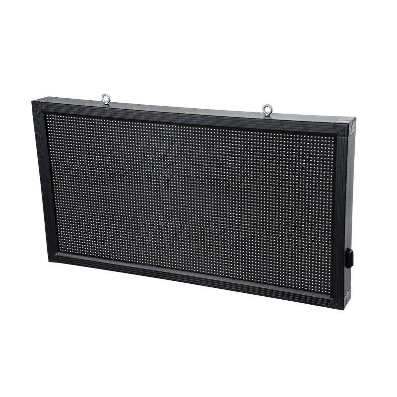 GLOBOSTAR® DISPLAY 90811 Κυλιόμενη Ψηφιακή Επιγραφή 96x48cm P10 Μονής Όψης LED AC 220-240V Αδιάβροχο IP65 Πορτοκαλί - WiFi Control μέσω FK APP - Αισθητήρας Θερμοκρασίας & Υγρασίας - Μ104 x Π9 x Υ56cm - 2 Χρόνια Εγγύηση