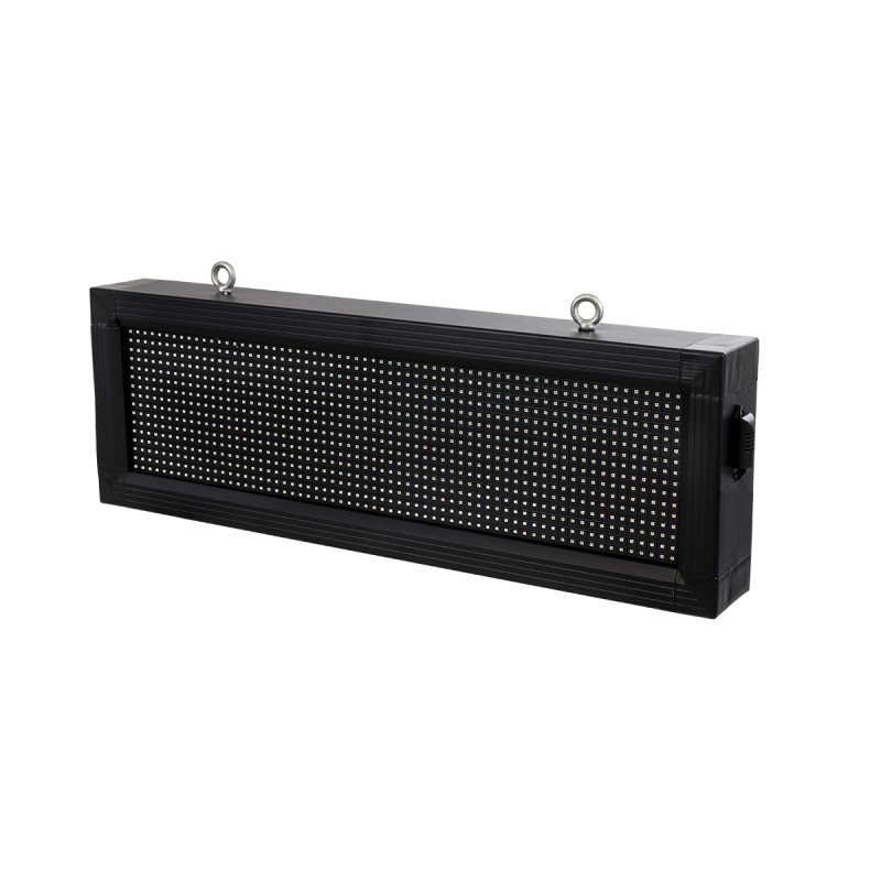 GLOBOSTAR® DISPLAY 90266 Κυλιόμενη Ψηφιακή Επιγραφή 64x16cm P10 Μονής Όψης LED AC 220-240V Αδιάβροχο IP65 Κόκκινο - WiFi Control μέσω FK APP - Αισθητήρας Θερμοκρασίας & Υγρασίας - Μ72 x Π9 x Υ24cm - 2 Χρόνια Εγγύηση