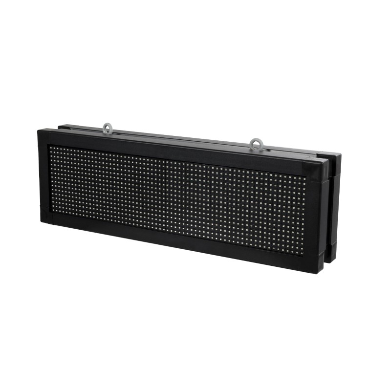 GLOBOSTAR® DISPLAY 90317 Κυλιόμενη Ψηφιακή Επιγραφή 64x16cm P10 Διπλής Όψης LED AC 220-240V Αδιάβροχο IP65 Πράσινο - WiFi Control μέσω FK APP - Αισθητήρας Θερμοκρασίας & Υγρασίας - Μ70.5 x Π11 x Υ22.5cm - 2 Χρόνια Εγγύηση