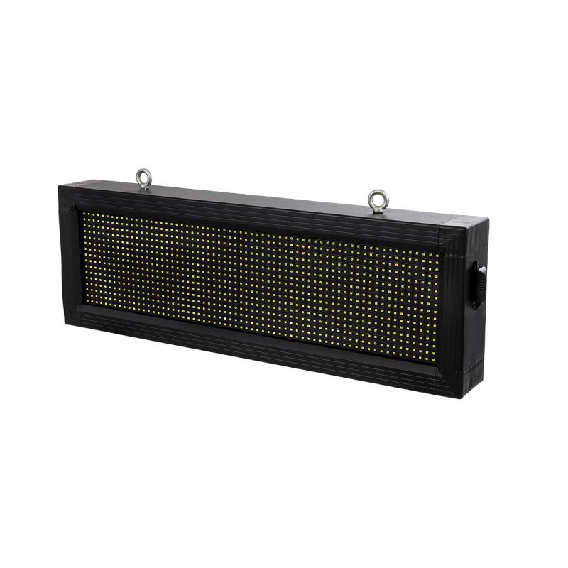 GLOBOSTAR® DISPLAY 90306 Κυλιόμενη Ψηφιακή Επιγραφή 64x16cm P10 Μονής Όψης LED AC 220-240V Αδιάβροχο IP65 Ψυχρό Λευκό 6000K - WiFi Control μέσω FK APP - Αισθητήρας Θερμοκρασίας & Υγρασίας - Μ72 x Π9 x Υ24cm - 2 Χρόνια Εγγύηση