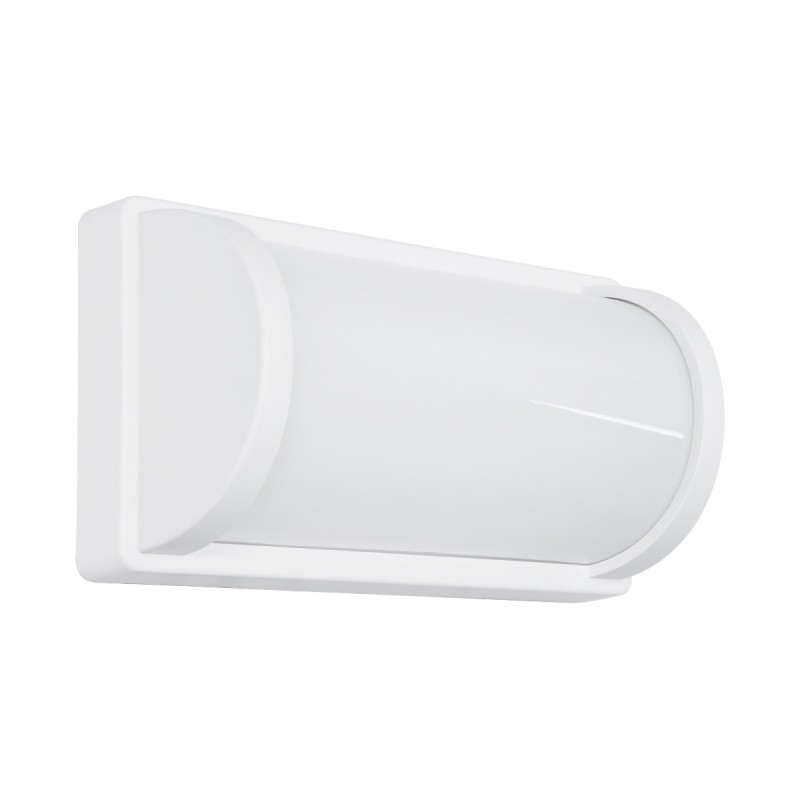 GLOBOSTAR® CELESTIAL 60694 Μοντέρνο Φωτιστικό Τοίχου - Απλίκα LED 15W 1575lm 120° AC 220-240V Αδιάβροχο IP65 Φυσικό Λευκό 4500K - Bridgelux SMD Chip - Λευκό Ματ - Μ26 x Π9 x Υ13.5cm - 3 Χρόνια Εγγύηση
