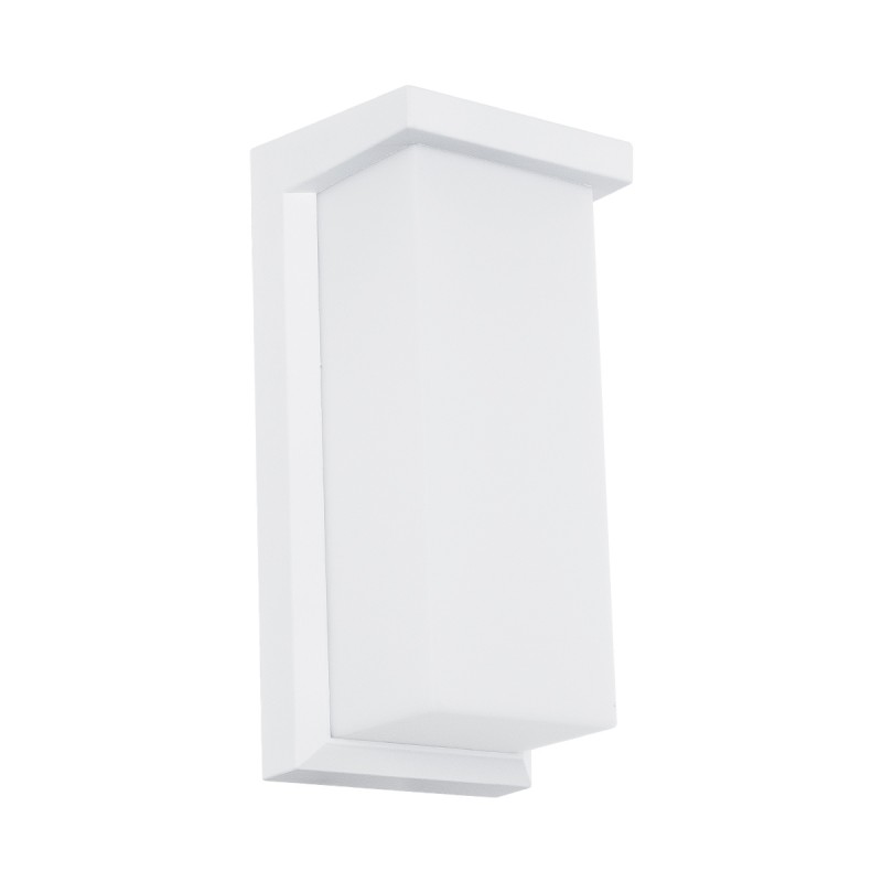 GLOBOSTAR® LOFT 60760 Μοντέρνο Φωτιστικό Τοίχου - Απλίκα LED 18W 1890lm 120° AC 220-240V Αδιάβροχο IP65 Φυσικό Λευκό 4500K - Bridgelux SMD Chip - Λευκό Ματ - Μ24.5 x Π11 x Υ9.5cm - 3 Χρόνια Εγγύηση