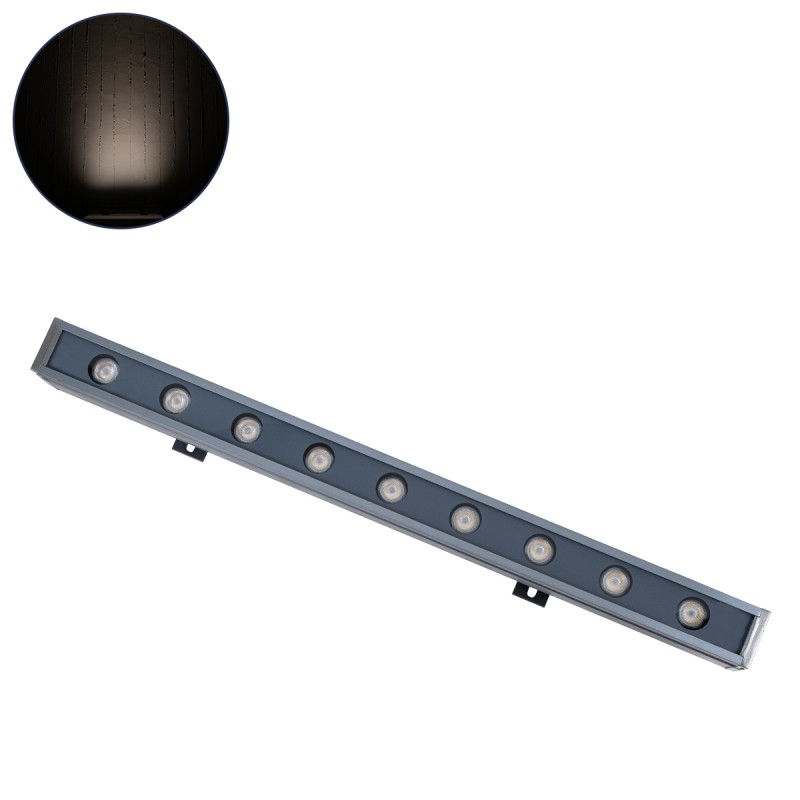 GLOBOSTAR® WASHERMARGO 90173 Μπάρα Φωτισμού Wall Washer LED 9W 1035lm 30° DC 24V Αδιάβροχο IP65 Φυσικό Λευκό 4500K Dimmable - Bridgelux SMD Chip - Γκρι Ανθρακί - Μ50 x Π4 x Υ5cm - 3 Χρόνια Εγγύηση