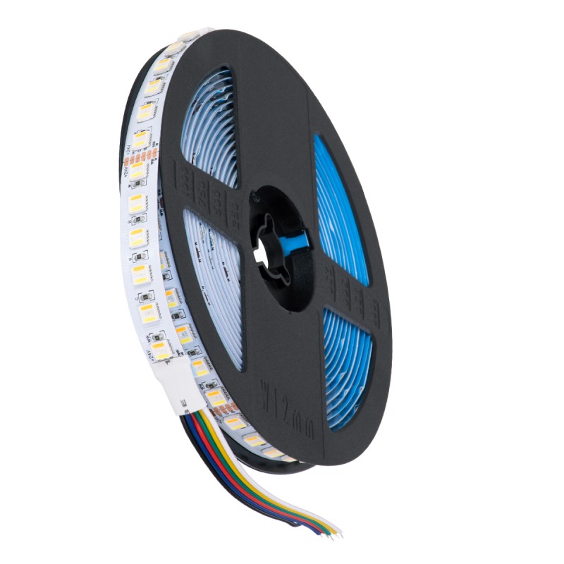 GLOBOSTAR® PRISMA 70264 Ταινία LED 36W/m 3600lm/m 120° DC 24V IP20 96 x SMD5050 Chip/m Πολύχρωμο RGBW+WW Dimmable - Sanan SMD Chip - Μ500 x Π1.2 x Υ0.2cm - Ρολό 5 Μέτρων - 5 Χρόνια Εγγύηση