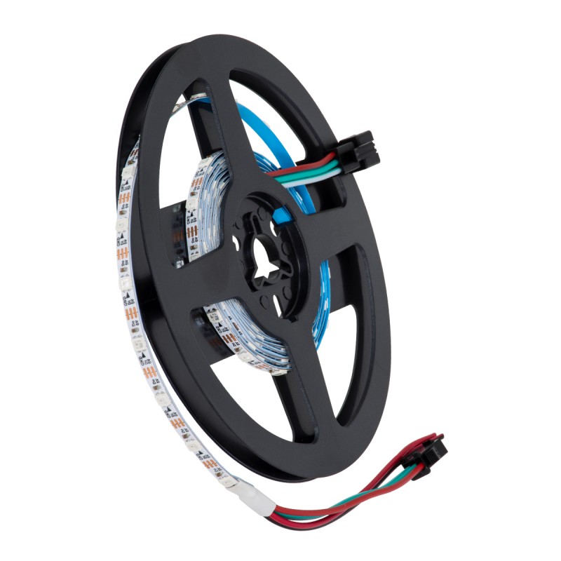 GLOBOSTAR® DIGIPRO 90605 Ψηφιακή Pixel Addressable Ταινία LED 14.4W/m 864lm/m 120° DC 5V IP20 60 x SMD3535 Chip/m 60 x Pixel/m Πολύχρωμο RGB Dimmable SPI/TTL Protocol IC WS2812/SK6812 - Sanan SMD Chip - Μ200 x Π0.4 x Υ0.1cm - Ρολό 2 Μέτρων - 5 Χρόνια Εγγύ