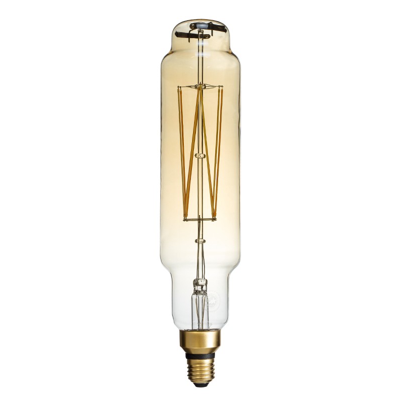 GLOBOSTAR® BANANAS 99168 Λάμπα E27 BTT80 LED 8W 720lm 360° AC 220-240V IP20 Ultra Θερμό Λευκό 2200K Dimmable - Long Filament Chip - Μελί - Μ7.8 x Π7.8 x Υ34.5cm - 3 Χρόνια Εγγύηση