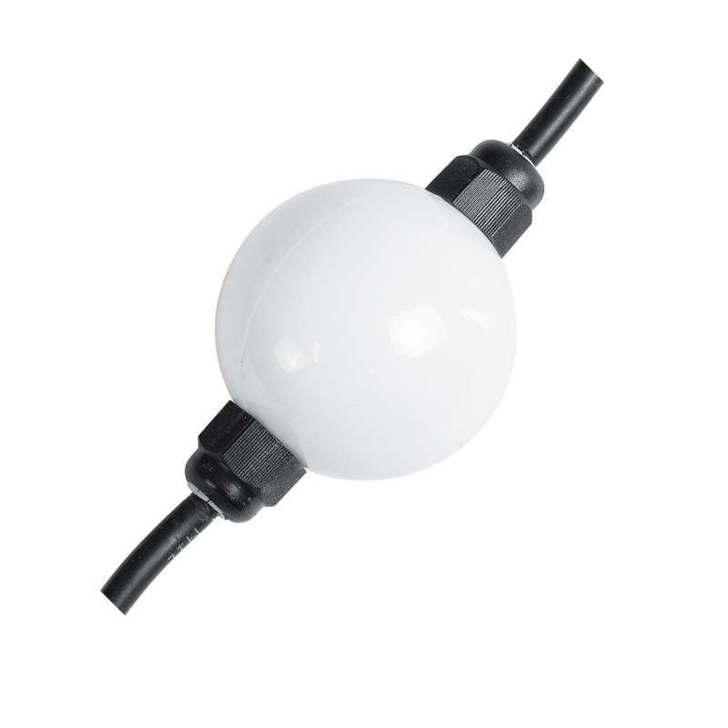 GloboStar® 73722 Digital Pixel Addressable Facade Module Chain String with 20 Spots - Ψηφιακή Αλυσίδα - Γιρλάντα με 20 Σποτ LED SMD 3535 28W 60LED 20PIXEL SPI/TTL Protocol IC WS2811/SM16703P 1400lm 360° DC 24V Αδιάβροχο IP67 Πολύχρωμο RGB - Φ5 x Μ460cm -