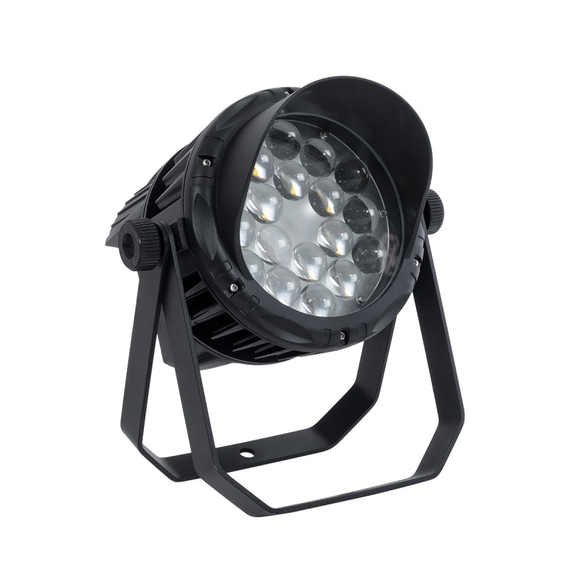 GLOBOSTAR® FLOODKARA 90817 Προβολέας Σποτ Wall Washer με Αντιθαμβωτική Γρίλια LED 54W 6750lm 5° DC 24V Αδιάβροχο IP67 Φυσικό Λευκό 4500K Dimmable - CREE XPE Chip - Γκρι Ανθρακί - Μ28 x Π32 x H27cm - 3 Χρόνια Εγγύηση