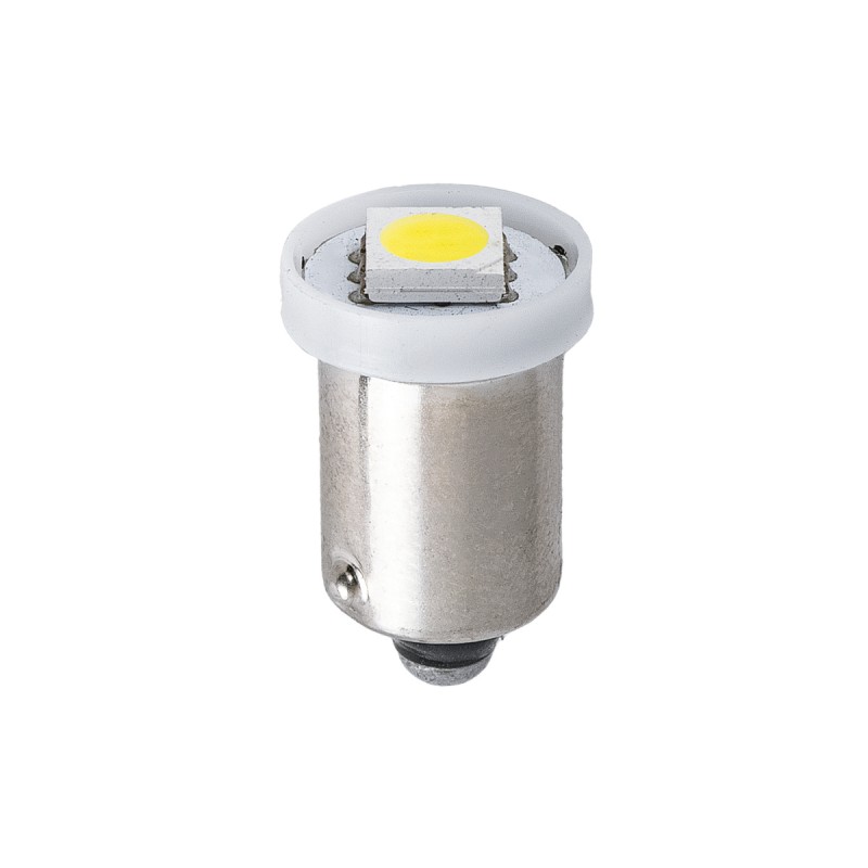 GLOBOSTAR® BA9S-T4W 81282 Λάμπα Ba9S T4W LED 0.12W 12lm 120° DC 12V IP20 Ψυχρό Λευκό 6000K - 1 x Epistar SMD5050 Chip - Μ1.1 x Π1.1 x Υ1.6cm - 1 Χρόνο Εγγύηση
