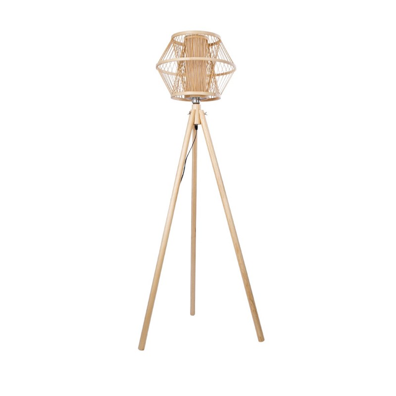 GLOBOSTAR® POPPY 01985 Boho Επιδαπέδιο Φωτιστικό με Ντουί 1 x E27 AC 220-240V IP20 - Μπεζ - Μ58 x Π58 x Υ151cm