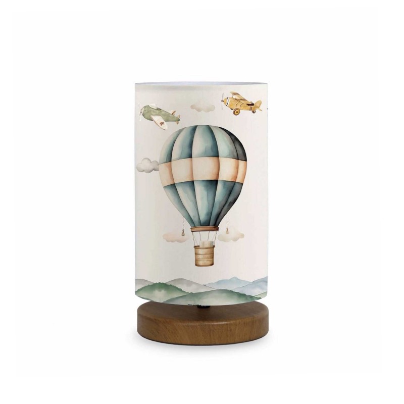 GLOBOSTAR® BALLON 204-0145 Παιδικό Επιτραπέζιο Φωτιστικό Πορτατίφ με Ντουί 1 x E14 AC 220-240V IP20 - Πολύχρωμο - Μ15 x Π15 x Υ30cm