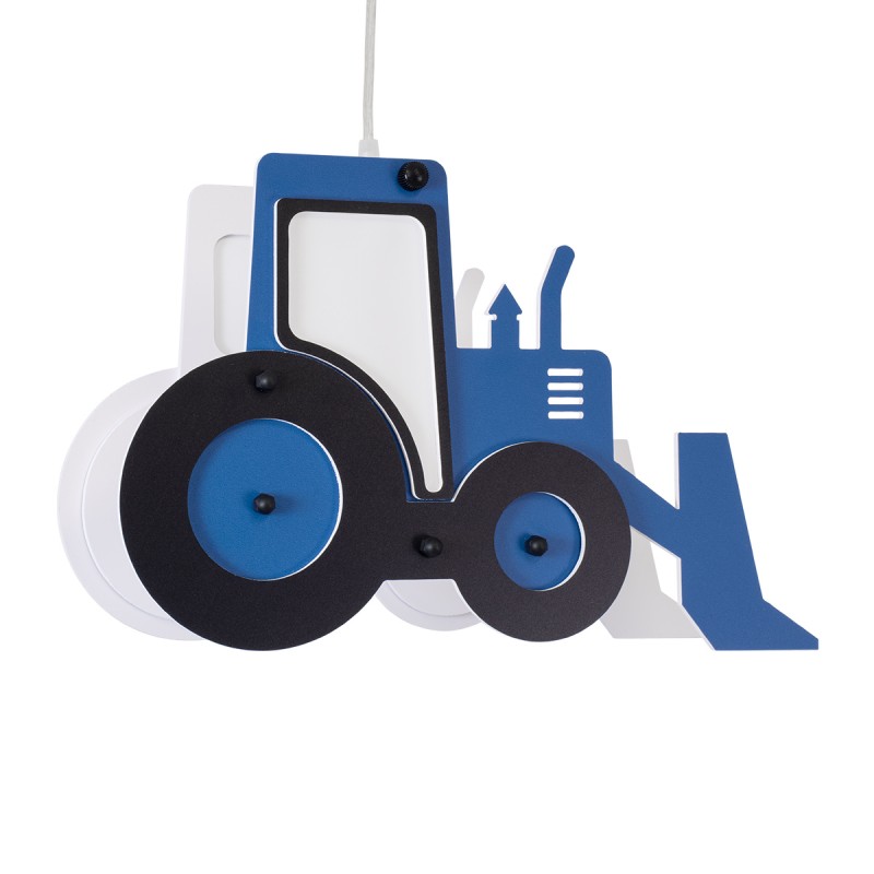 GLOBOSTAR® TRACTOR 61580 Παιδικό Κρεμαστό Φωτιστικό Οροφής με Ντουί 1 x E27 AC 220-240V IP20 - Πολύχρωμο - Μ40 x Π15.5 x Υ26.5cm