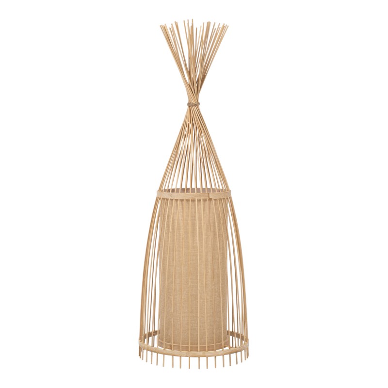 GLOBOSTAR® AZORES 01753 Boho Επιδαπέδιο Φωτιστικό με Ντουί 1 x E27 AC 220-240V IP20 - Μπεζ - Μ30 x Π30 x Υ90cm