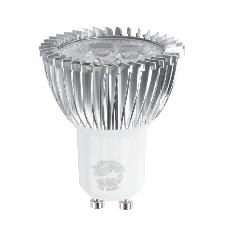 GLOBOSTAR® TRIBOO 76031 Σποτ GU10 MR16 LED 3W 280lm 45° AC 220-240V IP20 Φυσικό Λευκό 4500K - Μ5 x Π5 x Υ5.5cm - 3 Χρόνια Εγγύηση