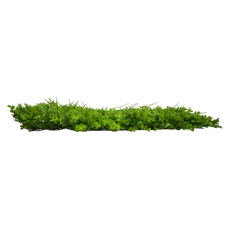 GLOBOSTAR® BUXUS 78420 Artificial - Τεχνητό Πάνελ Φυλλωσιάς / Κάθετος Κήπος Καυκάσιο Πυξάρι, Λέιλαντ & Γρασίδι - Πράσινο - Μ60 x Π10 x Υ40cm