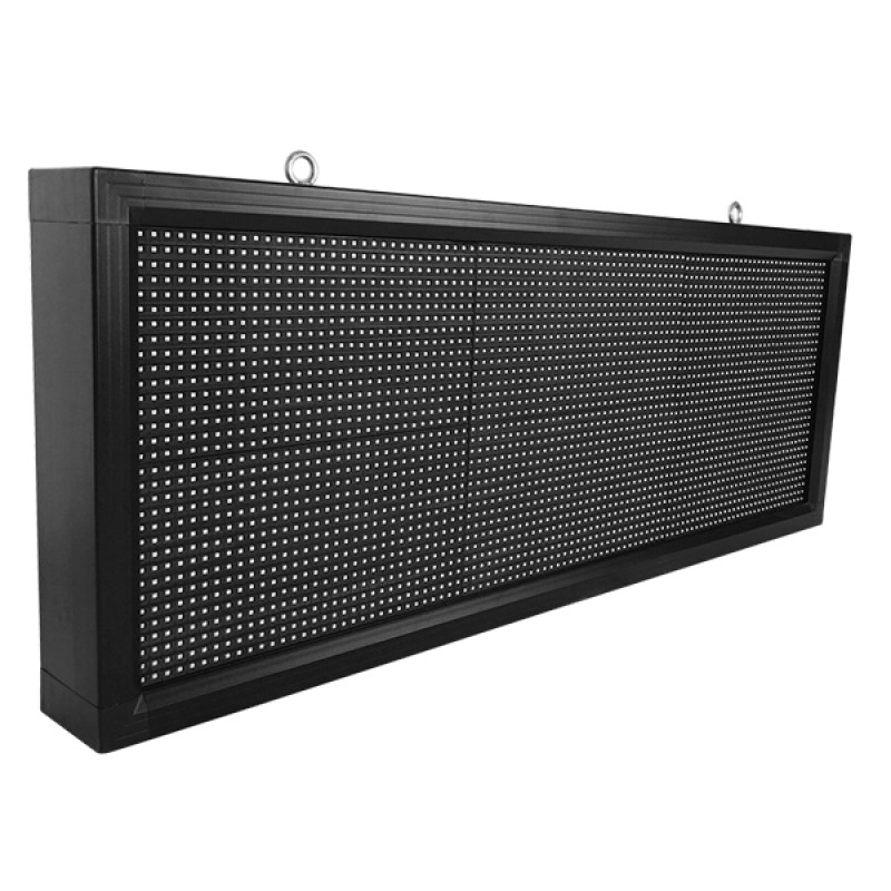 GLOBOSTAR® DISPLAY 90271 Κυλιόμενη Ψηφιακή Επιγραφή P10 Μονής Όψης LED AC 220-240V Αδιάβροχο IP54 Κόκκινο - WiFi Control μέσω FK APP - Αισθητήρας Θερμοκρασίας & Υγρασίας - Μ104 x Π9 x Υ40cm - 2 Χρόνια Εγγύηση