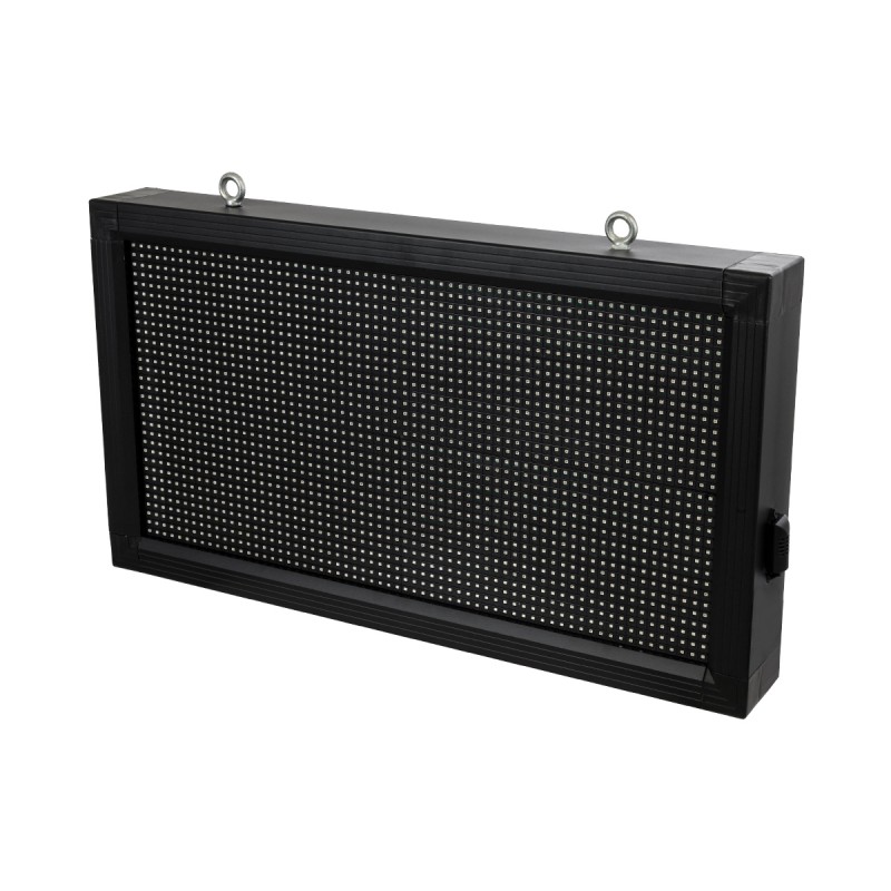 GLOBOSTAR® DISPLAY 90277 Κυλιόμενη Ψηφιακή Επιγραφή 64x32cm P10 Μονής Όψης LED AC 220-240V Αδιάβροχο IP65 RGB - WiFi Control μέσω FK APP - Αισθητήρας Θερμοκρασίας & Υγρασίας - Μ72 x Π9 x Υ42.5cm - 2 Χρόνια Εγγύηση