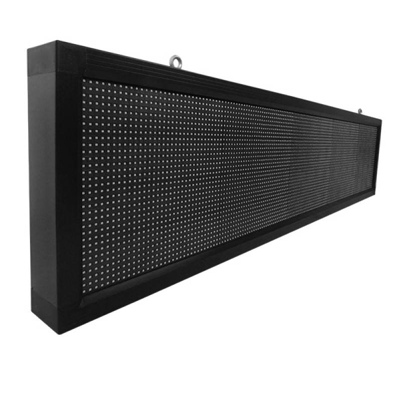 GLOBOSTAR® DISPLAY 90283 Κυλιόμενη Ψηφιακή Επιγραφή 160x32cm P10 Μονής Όψης LED AC 220-240V Αδιάβροχο IP65 Μπλε - WiFi Control μέσω FK APP - Αισθητήρας Θερμοκρασίας & Υγρασίας - Μ168 x Π9 x Υ40cm - 2 Χρόνια Εγγύηση