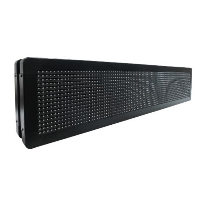 GLOBOSTAR® DISPLAY 90300 Κυλιόμενη Ψηφιακή Επιγραφή Διπλής Όψης 96x16cm P10 96x16 Pixel LED 180W AC 220-240V Αδιάβροχο IP65 Ψυχρό Λευκό 6000K - WiFi Control μέσω FK APP - Αισθητήρας Θερμοκρασίας & Υγρασίας - Μ104 x Π12 x Υ20cm - 2 Χρόνια Εγγύηση