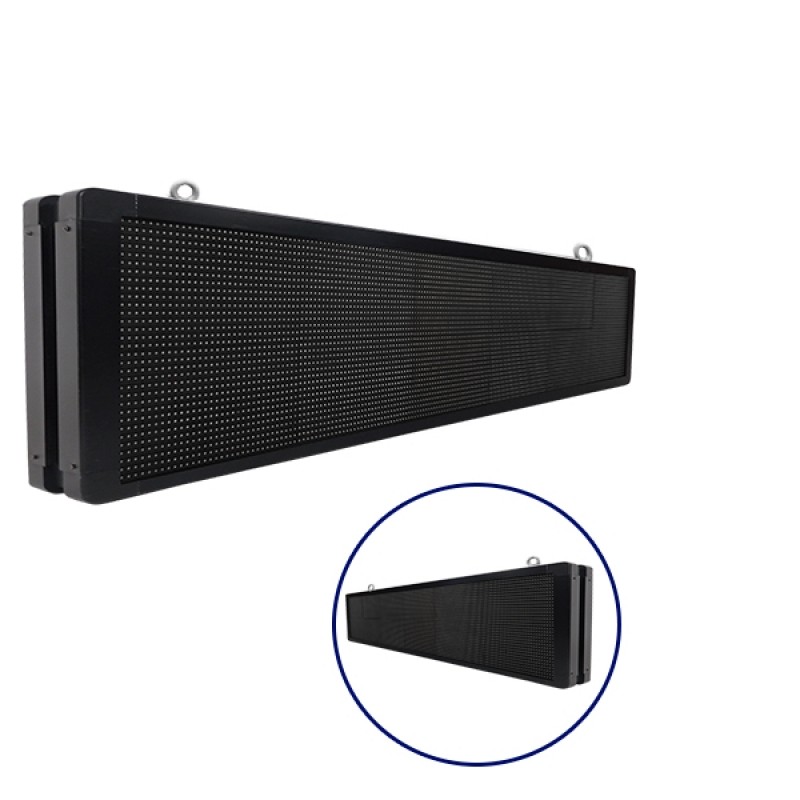 GLOBOSTAR® DISPLAY 90335 Κυλιόμενη Ψηφιακή Επιγραφή P10 Διπλής Όψης LED AC 220-240V Αδιάβροχο IP65 RGB - WiFi Control μέσω FK APP - Αισθητήρας Θερμοκρασίας & Υγρασίας - Μ166 x Π11 x Υ38cm - 2 Χρόνια Εγγύηση