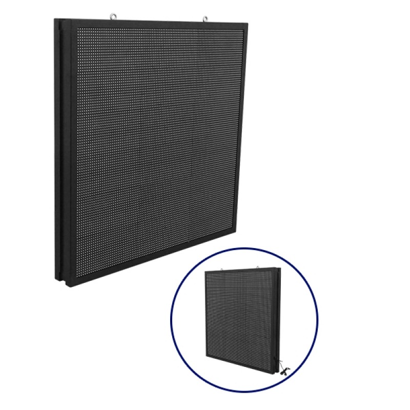 GLOBOSTAR® DISPLAY 90343 Κυλιόμενη Ψηφιακή Επιγραφή P10 Διπλής Όψης LED AC 220-240V Αδιάβροχο IP65 Μπλε - WiFi Control μέσω FK APP - Αισθητήρας Θερμοκρασίας & Υγρασίας - Μ102 x Π11 x Υ102cm - 2 Χρόνια Εγγύηση